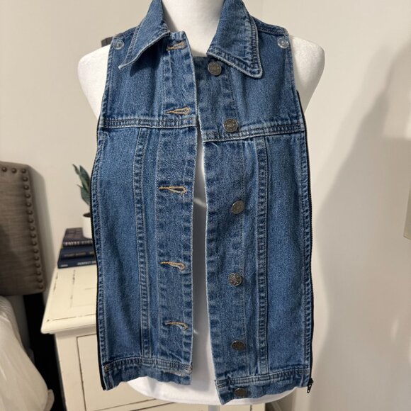 Veronica Beard Jean Dickey, Blue Denim, One Size - Picture 4 of 5